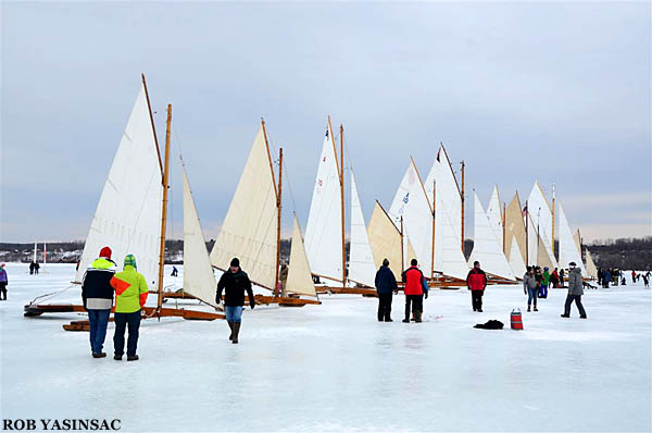 Gliding on Frozen Elegance: Ice Sailing on the Hudson River